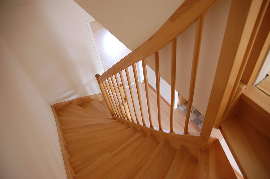 Wooden staircase