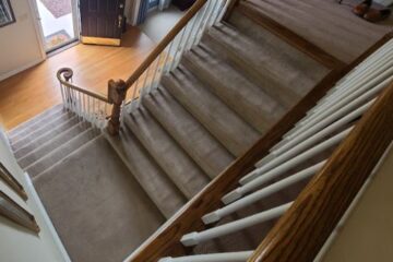 Looking down a staircase